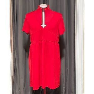 Red boohoo A line dress